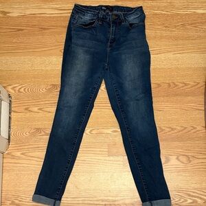 YMI Women's Dark Blue Skinny Stretch Jeans